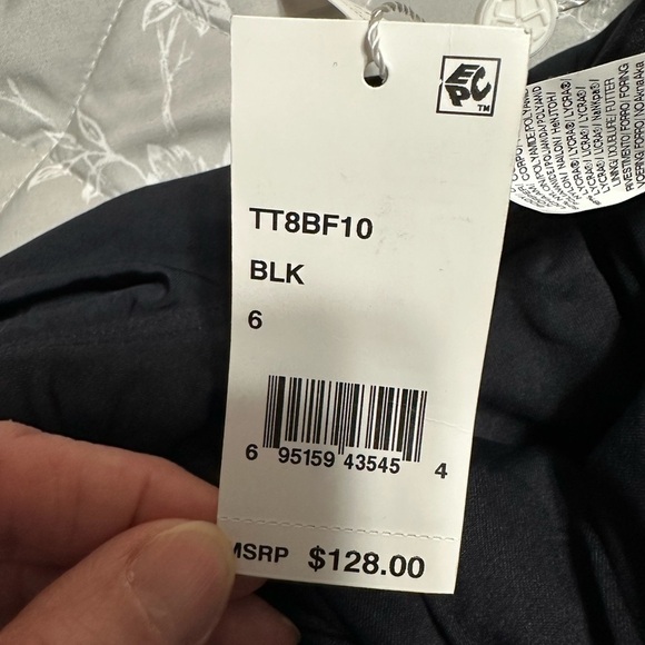 TRINA TURK Black Standard Monaco Ruffle One Piece Swimsuit, Size 6 (v) - Picture 7 of 9